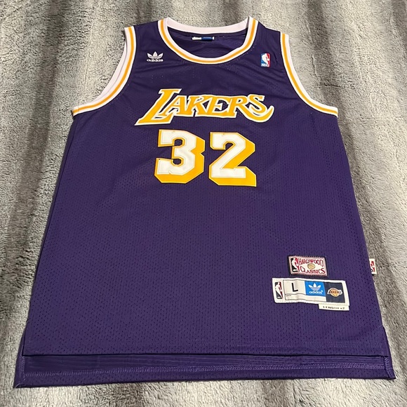 adidas Other - Los Angeles Lakers #32 Magic Johnson NBA Adidas Hardwood Classics Jersey